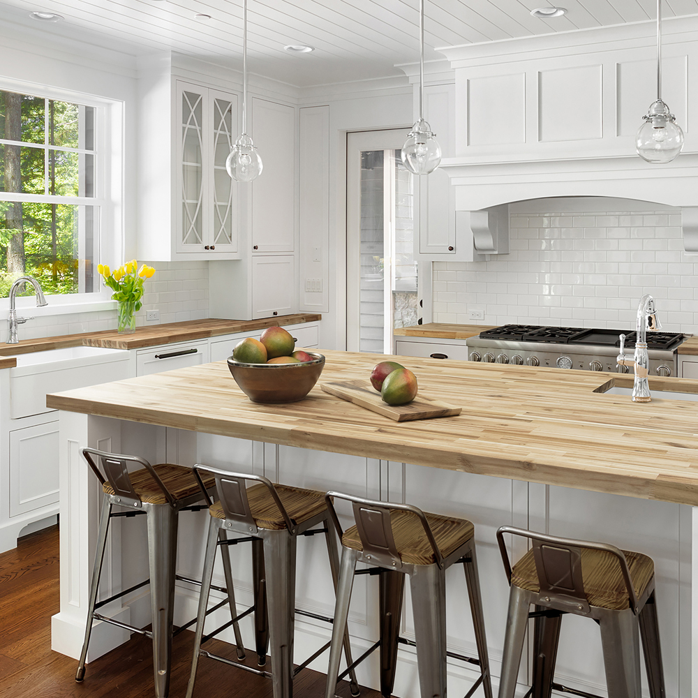 Acacia Butcher Block Countertop 96